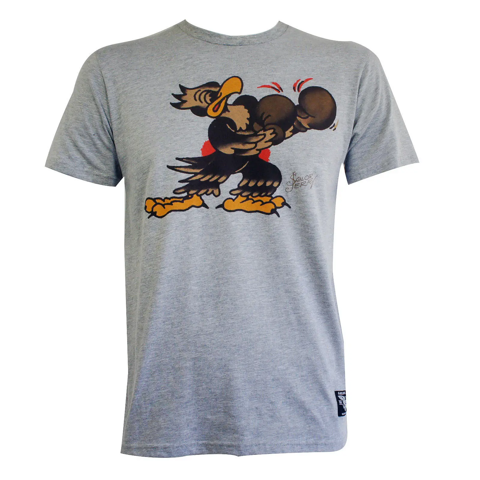 SAILOR JERRY Tattoo Put Em' Up Boxing Eagle Slim Fit T-Shirt S-2XL NEW summer o neck tee free shipping cheap 2019 hot tees | Мужская