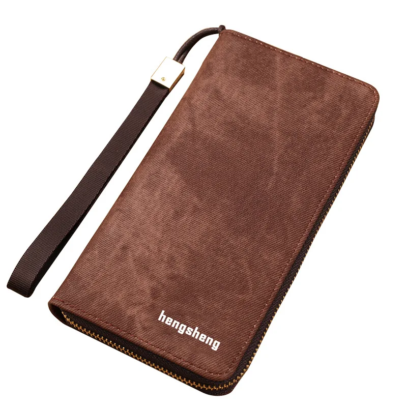 

NEW Men's Wallets Long Style High Quality Card Holder Male Purse Zipper Large Capacity Brand PU Leather Wallet For Men HC236