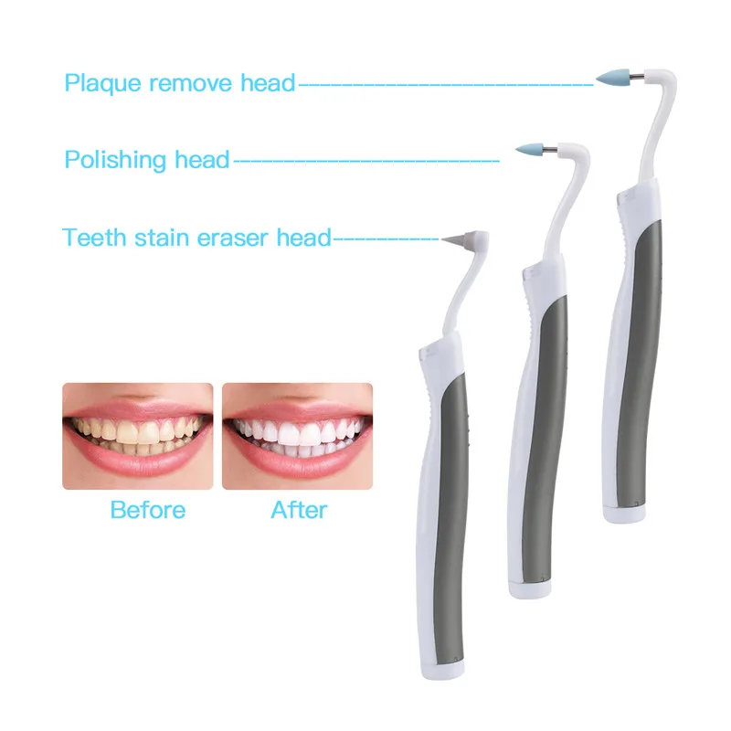 CkeyiN многофункциональный звуковой светодиодный набор инструментов для стоматологии гигиена полости рта чистое устройство для удаления зубного налета 4 головки отбеливание зубов