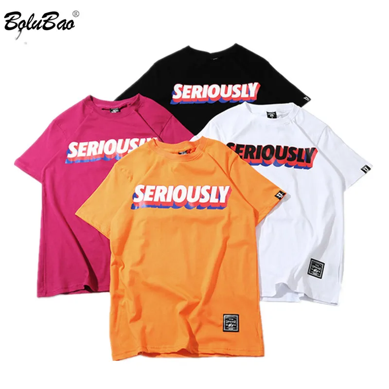 BOLUBAO, модный бренд, хип-хоп, мужские футболки, хлопок,, летняя уличная одежда, мужская футболка с принтом, Мужской Топ