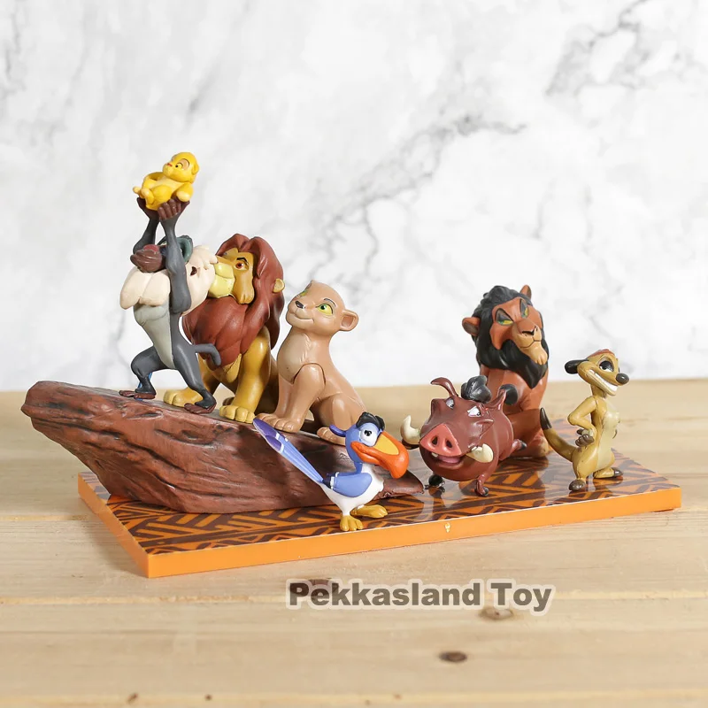 

Banpresto WCF Story 07 The Lion King Simba Mufasa Pumbaa Scar Rafiki Timon PVC Figures Toys 6pcs/set