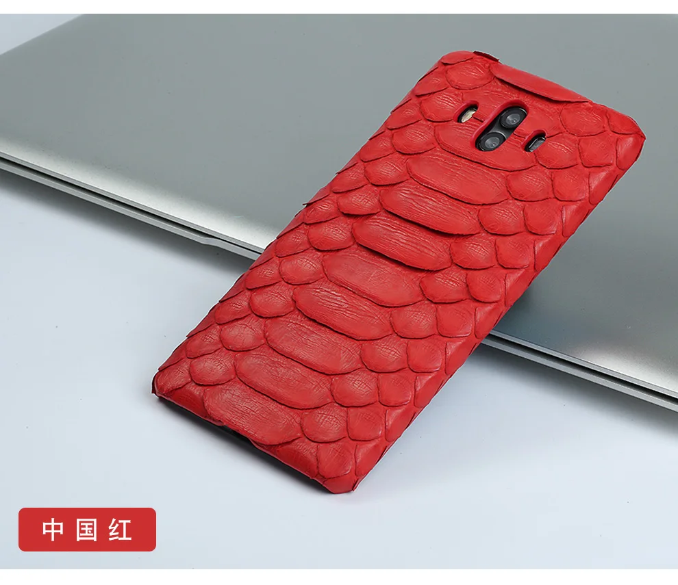 Luxo para Huawei Case do Telefone de Couro Plus Luxo Artesanal Pele Python Real Couro Genuíno Case Telefone p9 11 Cheap Caso de telefone & Covers