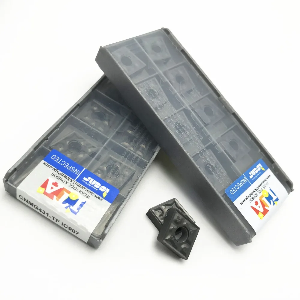 

ISCAR Coated Carbide Turning Insert CNMG120404 TF IC908 ic907 for CNC External Turning Cutter Tool Holder CNMG 120404