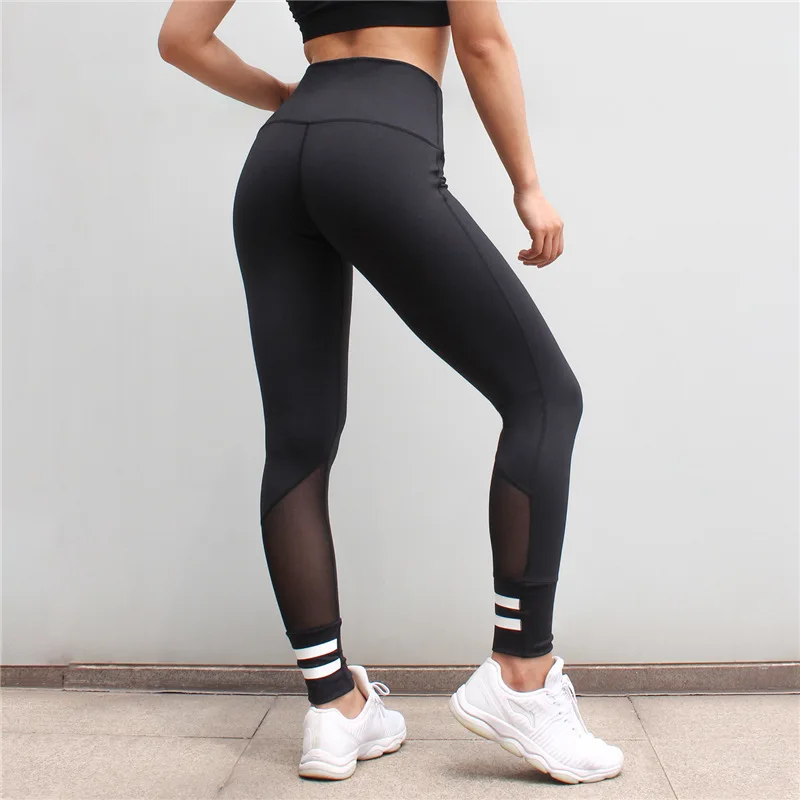 Fitness Leggings Yoga Pants Seamless Tights Pants Mesh Workout Sports