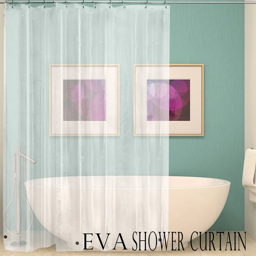 New 180x200cm Shower Curtain 1PC Bath Shower Curtain Liner Clear Non