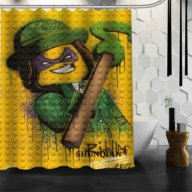 Custom lego Shower Curtain High Quality bathroom Accessories Polyester