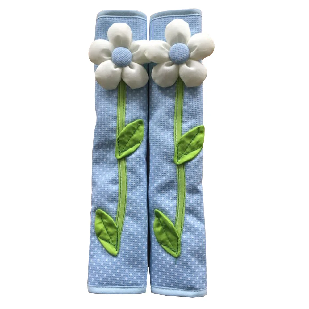 1 Pair Kitchen Polka Dot Refrigerator Accessories Cover Protection Home Decor Washable Fridge Handle Gloves Keep Clean Flower |