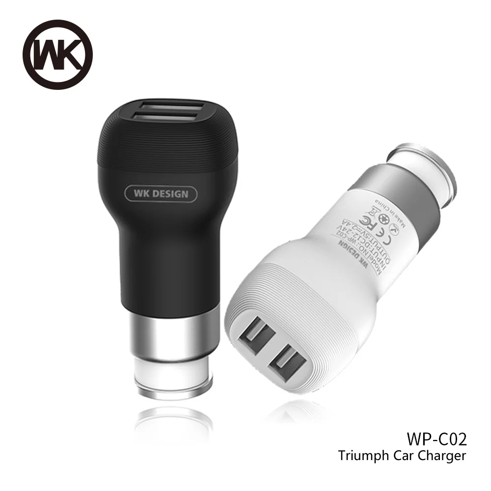 

WK DESIGN Quick Charge Car USB Charger Adapter for iPhone X 7 8 Plus LG v30 Mobile Phone Charger Cargador Inalambrico Carregador