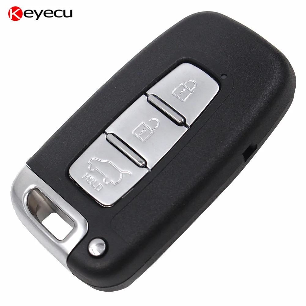 Keyecu 5pcs 3 Button New Smart Remote Key For Hyundai Ix35 433mhz With