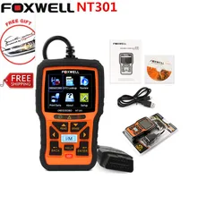 Универсальный OBD2 Автоматический Сканер Foxwell NT301 Авто Диагностический Инструмент Сканер Двигателя Неисправностей Code Reader с O2 датчик Же Как AL519