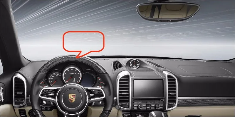 Автомобильный HUD Дисплей для Porsche Cayenne/Panamera/Cayman Refkecting лобовое стекло экран безопасного вождения экран проектор