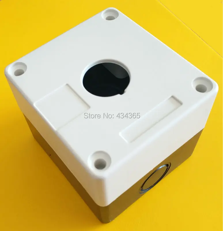 

5pcs 22mm control switch box with 1hole white colour