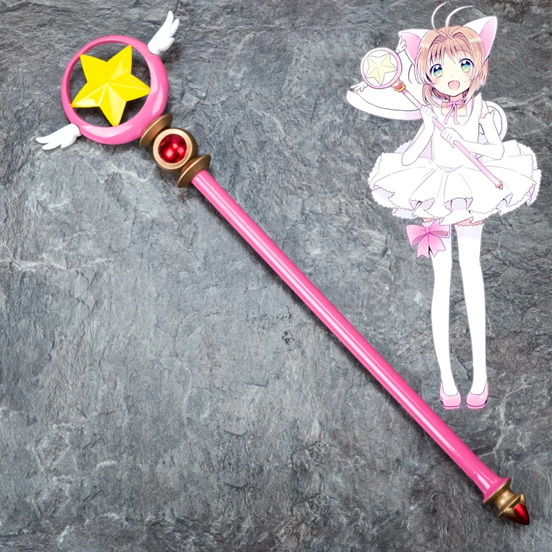 Аниме CARDCAPTOR SAKURA Card Captor Sakura Birdhead Star Magic Stick палочка аксессуары для косплея Porp