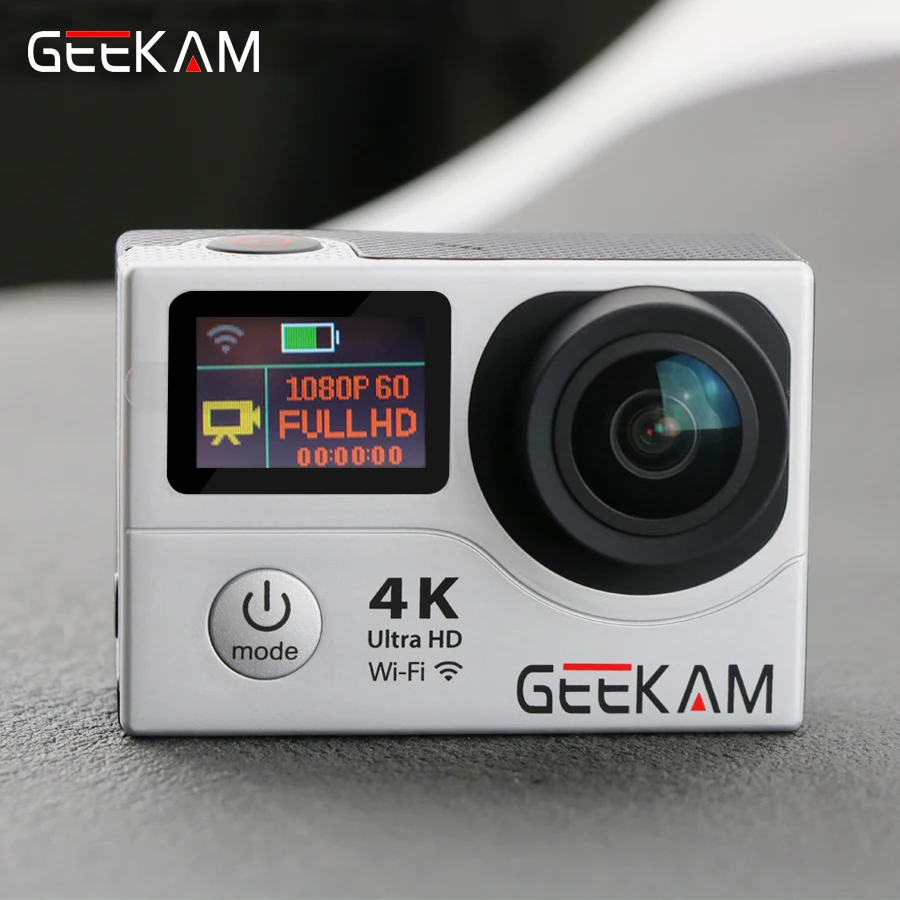 оригинал GEEKAM H3/H3R Экшн камеры 4K Ultra hd 1080P спорт видео Подводная про waterproof go Mini