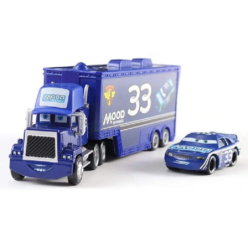 Тачки disney Pixar тачки Mack Uncle № 101 Tach O Mint Racer's Truck литая игрушка автомобиль свободный 1:55 в disney Cars3 - Цвет: 027