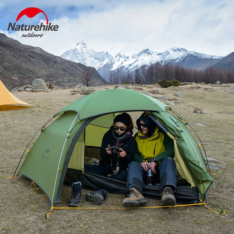 Naturehike في سحابة الذروة خيمة خفيفة الرجل الثاني التخييم المشي لمسافات طويلة في الهواء الطلق NH17K240-Y