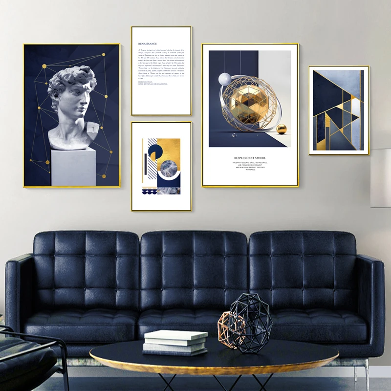 

Vintage Geometry Abstract Wall Art Canvas Painting Quotes Posters and Prints Decoration Home Wall Pictures for Living Room Decor
