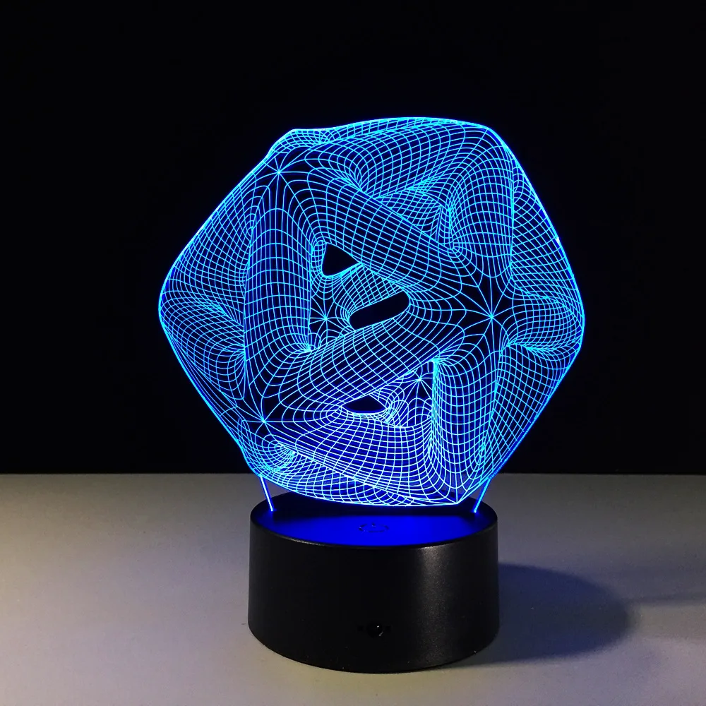 

Abstract 3D USB LED Lamp Decorative Mood 7 Colors Changing Party Cool RGB 3d Night Light For Children Toy Gifts