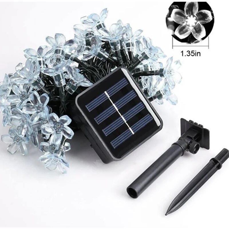 LED Solar Lamp LED String Lights Fairy Holiday Christmas Party Garlands Solar Garden Waterproof led solar light solar led lamp (12)