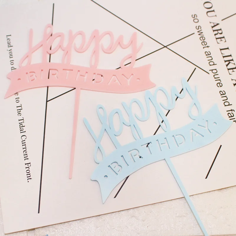 2pcs-lot-Acrylic-Happy-Birthday-Cake-Topper-Pink-Blue-Acrylic-Cupcake-Topper-Flag-For-Birthday-Party (1)