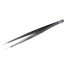 Высокоточный промышленный пинцет антистатический антикислотный некоррозионный 302 черный Пинцет из нержавеющей стали профессиональные инструменты