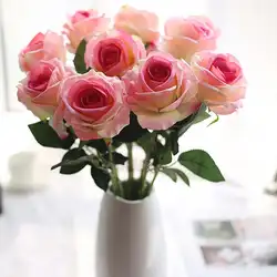 1 шт. DIY свадебный букет из бархата искусственные розы свадебные декоративные цветы Свадебные вечерние свадебные украшения для дома H99F