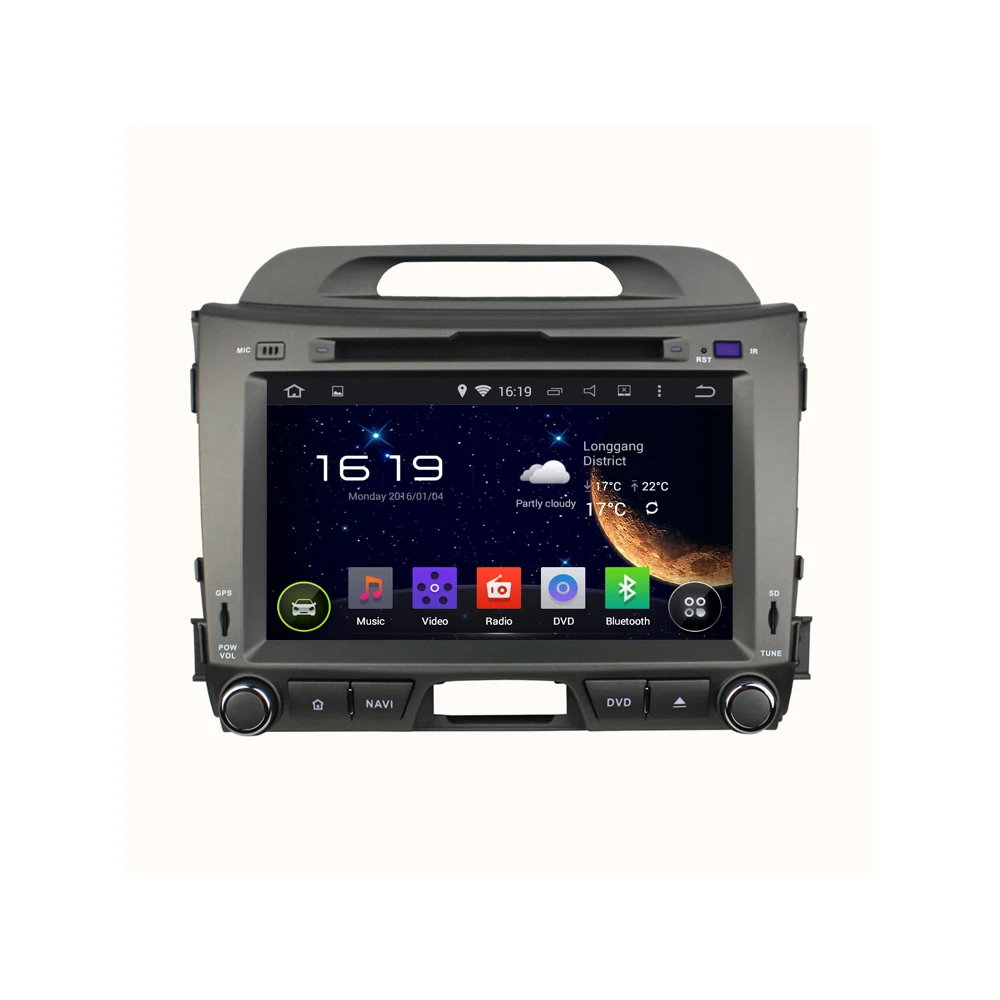 

Android 7.1 Car Stereo GPS Navigation Sat Nav Car Multimedia Player for KIA Sportage 3G CD player MP3 Bluetooth HDMI Radio