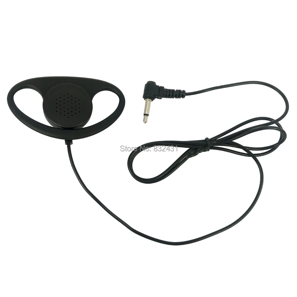 10 Pieces 3.5mm D Shape Listen Only Headset 3