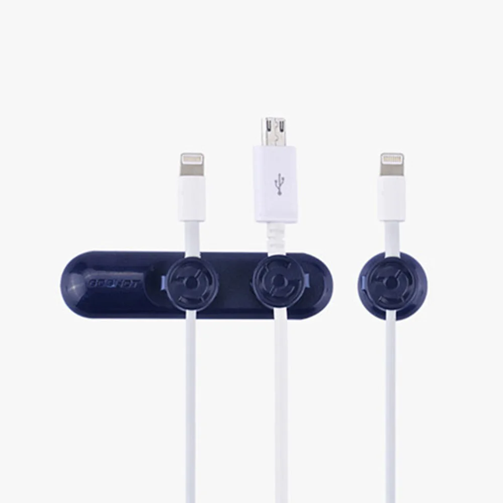 

Mobile Phone Charging Cable Retainer Tidy Desktop Organizer USB Headphone Data Cord Holder Silicone Magnetic Clip Wire Winder