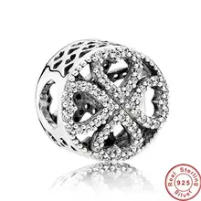 Настоящее оптовое Стерлинговое 925 модное Ювелирное Украшение Сделай Сам НАМА бусина для Cz Совместимо с оригинальными шармами браслет Lucky