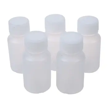 

5 pcs 20ml White Mini Travel Empty Plastic Alcohol Alcohol Bottle
