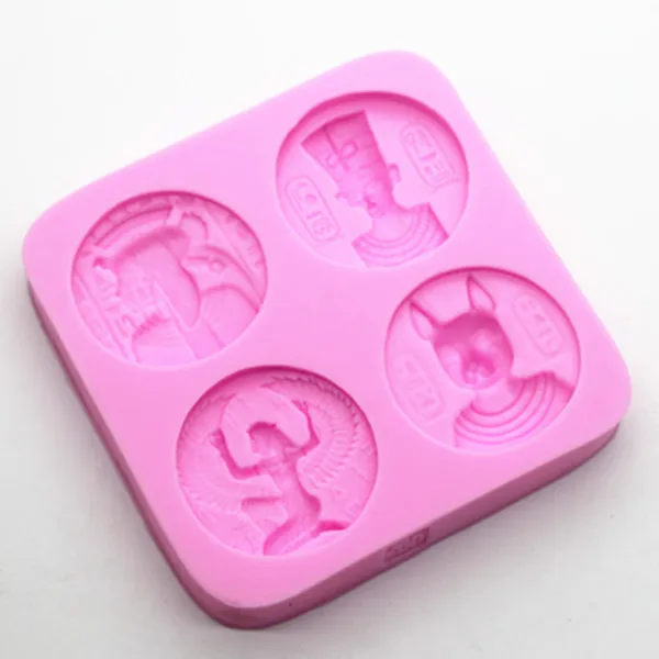 

Ancient Egyptian pharaohs coin flip sugar cake decoration mold chocolate mold