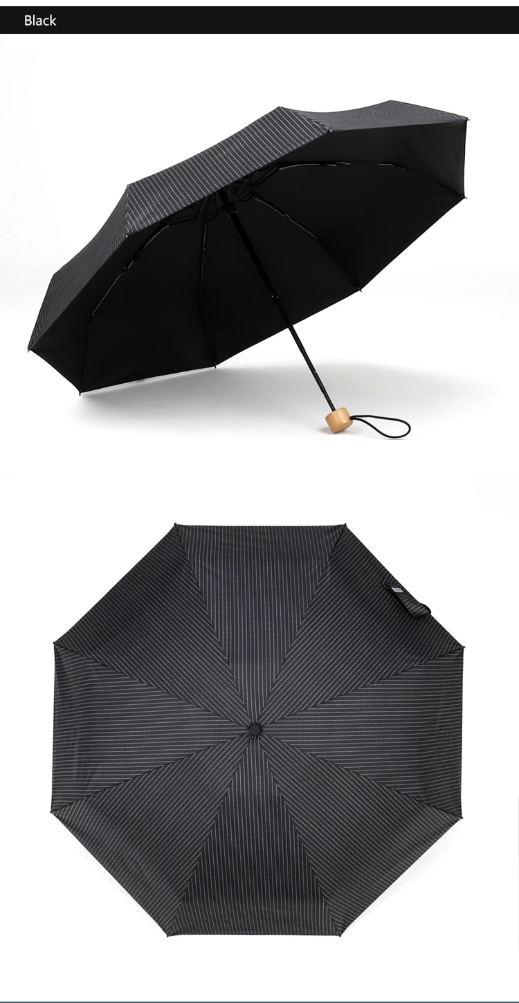 Парашютный мини-зонтик от дождя, женский, с черным покрытием, солнцезащитный, 5 складных зонтов, для путешествий, для улицы, Карманный Зонт, ветрозащитный, 8 ребер