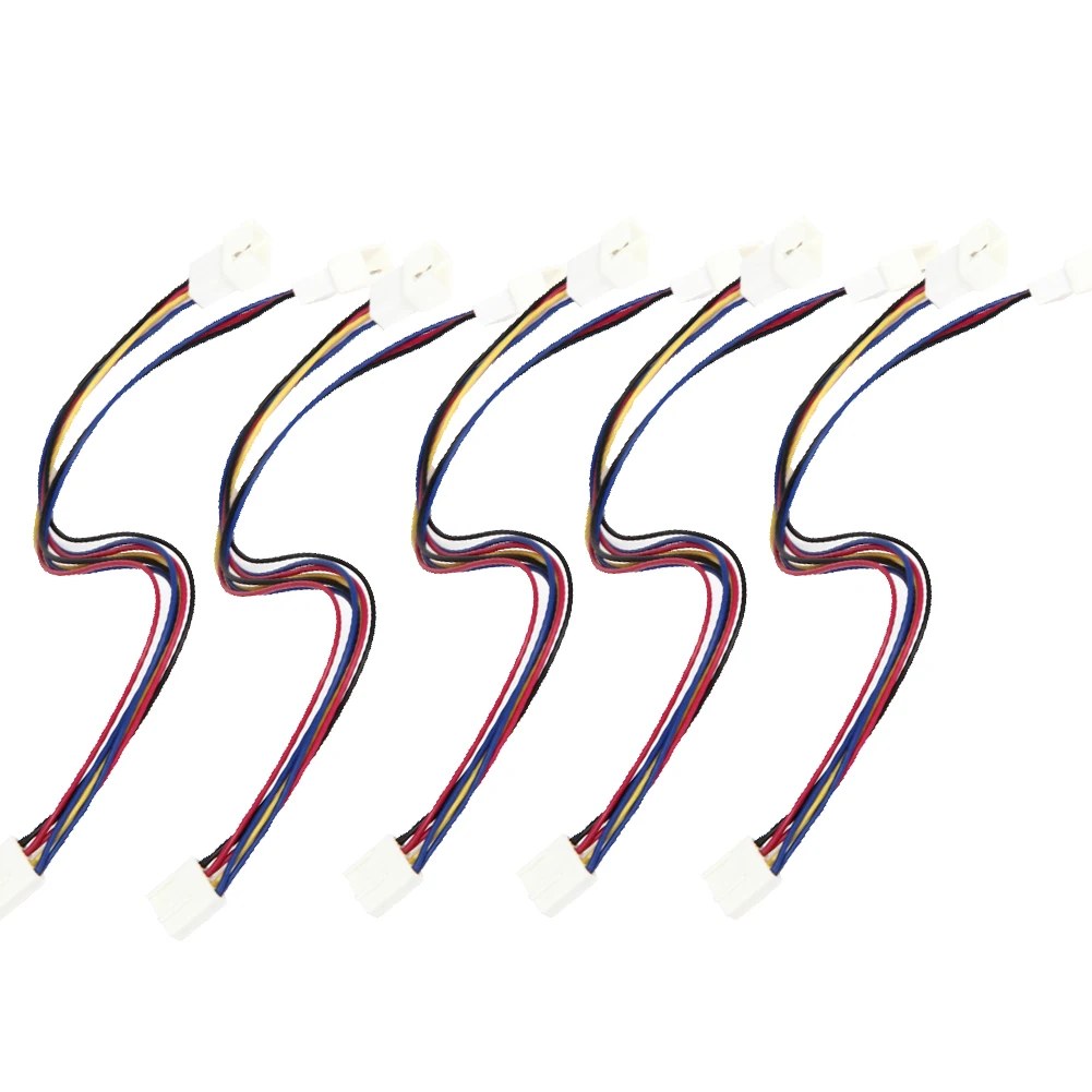 

5Pcs 3/4 pin PWM Y Splitter Fan Power Cable Male to Female 26cm Extension Power Cord Wire Line for Computer PZ259