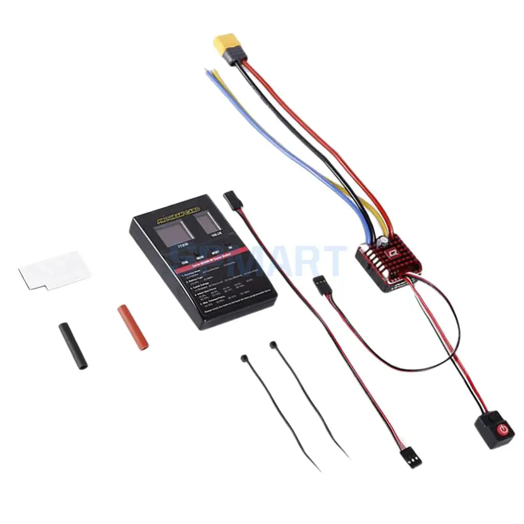 

Quicrun Professional Crawler Brush Waterproof 1080 80A ESC Electronic Speed Controller for 1/10 1/8 RC Rock Car Accessories