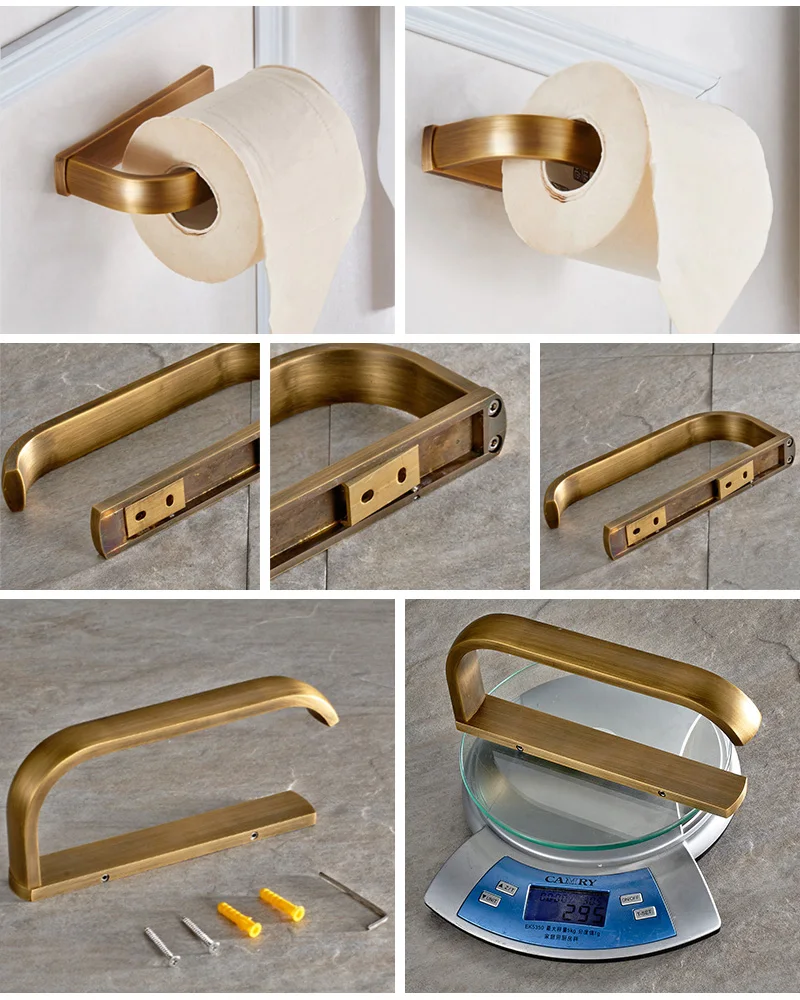 Bronze paper holder hanger 2