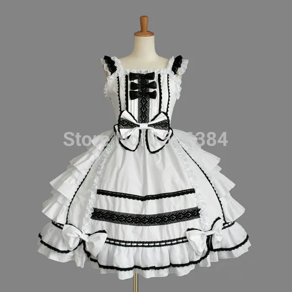 Кружевное милое платье лолиты на заказ большого размера с большим бантом L8