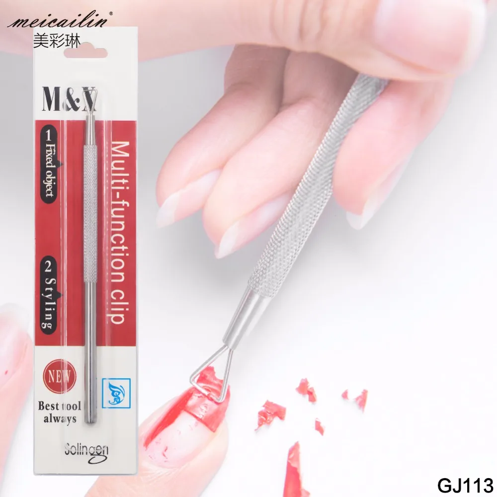 

Meicailin 1 Pcs Cutter Clipper Trimmer UV Gel Nail Pusher Unloading A Planer Cuticle Nail Art Remover Manicure Tools Kits Nipper