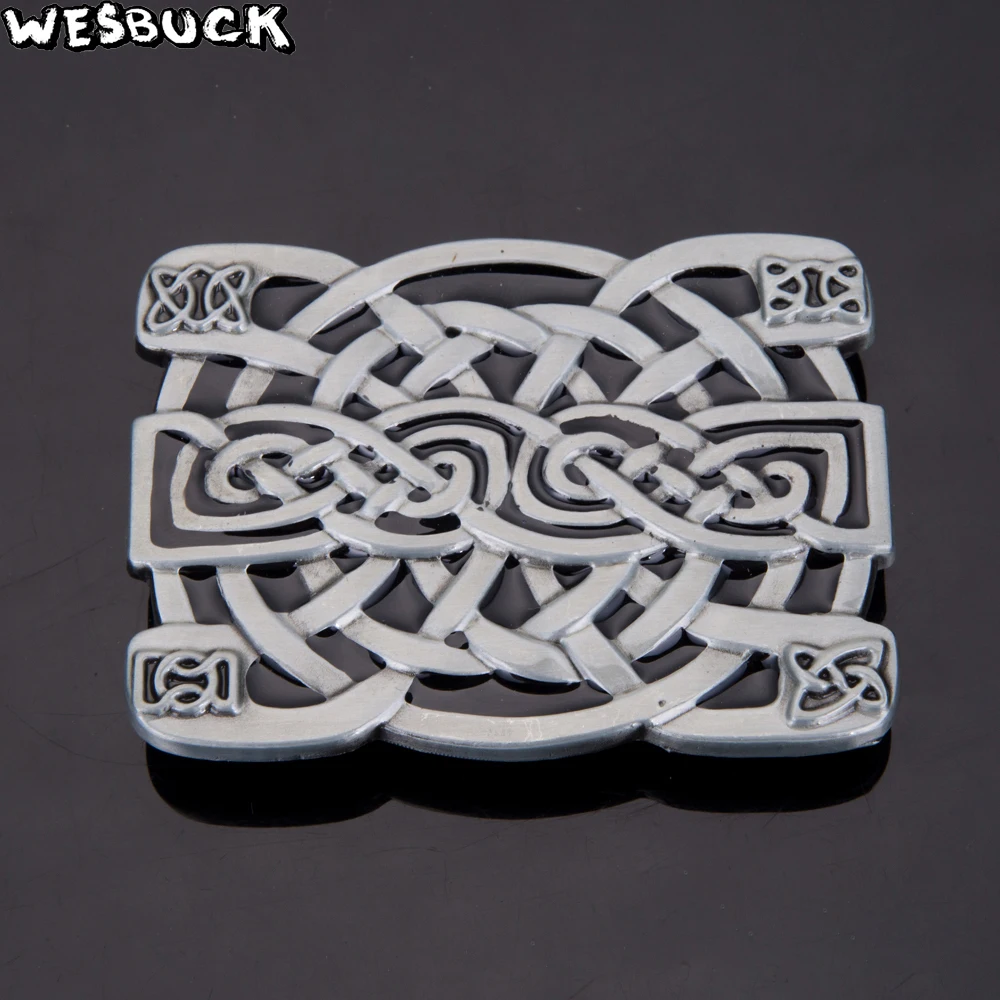 2020 Новый WesBuck бренд Celti пояс с пряжкой для мужчин Для женщин серый Western Buckles металла