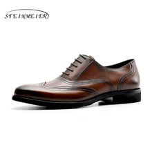 Mens formal shoes leather men dress oxford shoes for men dressing wedding business office shoes lace up male zapatos de hombre