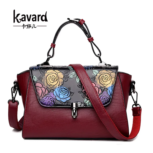 Luxury Handbags Women Bags Designer Retro Embossed Hand Painted Luxury Handbags Women Bags Designer Retro Embossed Hand Painted Leather Bag Brand Las Sac