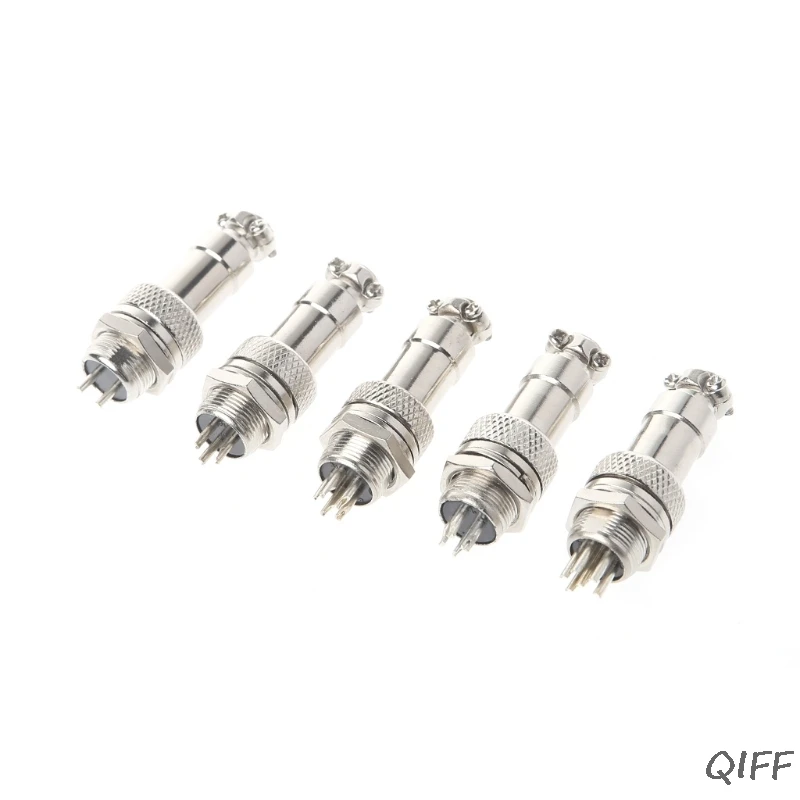 Aviation Plug Male & Female Wire Panel Metal Connector 12mm 2/3/4/5/6 Pin GX12 | Обустройство дома