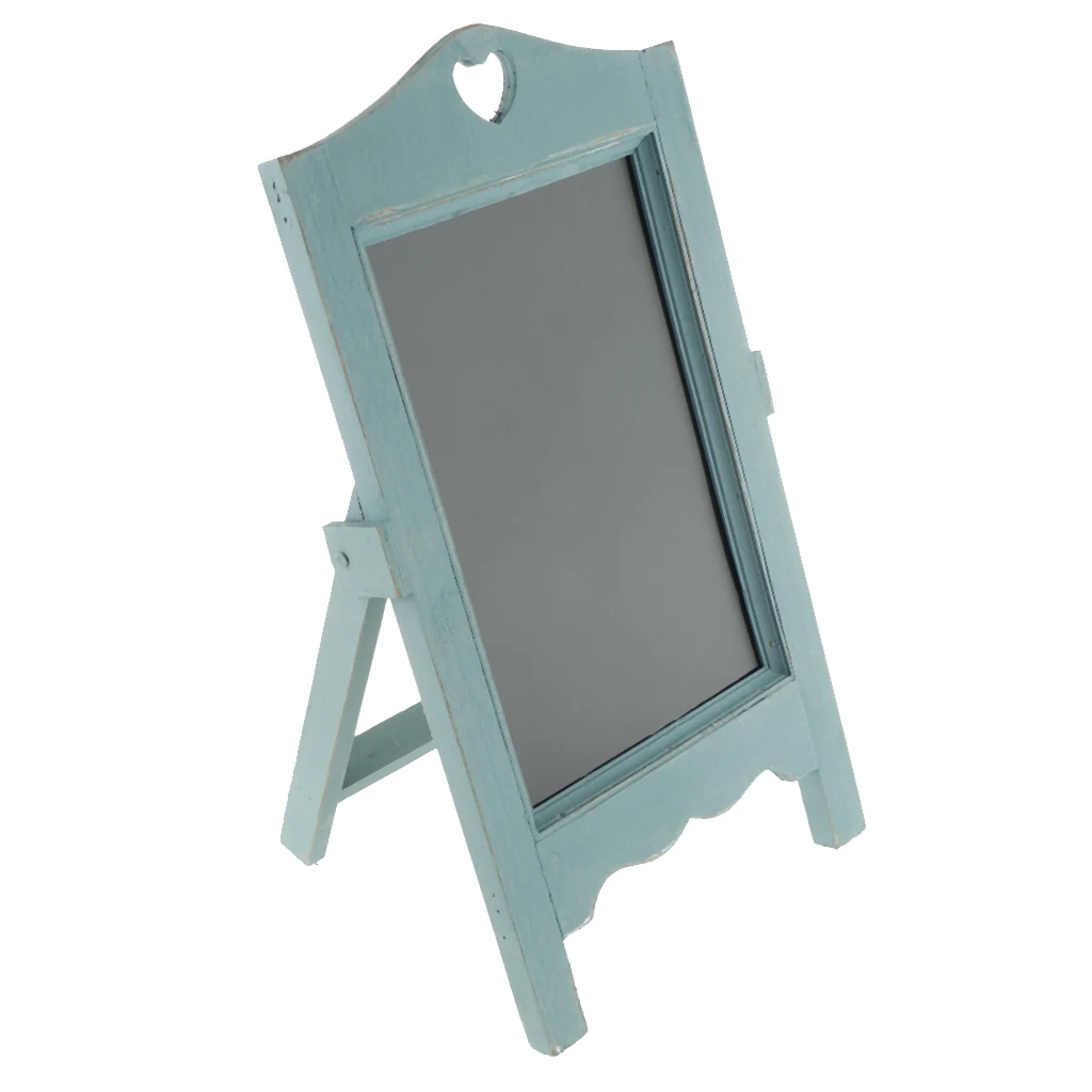 Wooden Blackboard With Stand Erasable Chalkboard Message Boards Sign Wedding Party Decoration For Table Memo