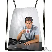 Пользовательские Dexter сезона-5-2-New-Drawstring сумка-рюкзак милый рюкзак детский Ранец(черный сзади) 31x40 см#20180611-02-74