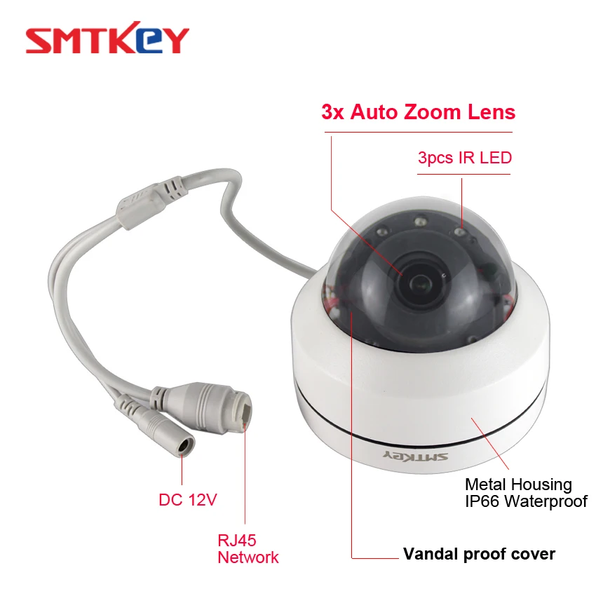 

1080P 4X Zoom auto focus Mini PTZ Dome Camera 2.8-12mm Lens for outdoor waterproof CCTV 2MP IP Camera