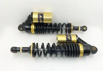 

340mm 7mm Spring Rear Air Dampers FOR xjr400 cb400 99-11 vtec 92-98 sf Dirt Bike Quad Gokart MOTORCYCLE black + gold