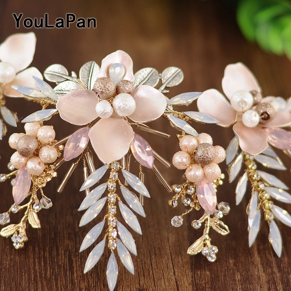 YouLaPan HP225 свадебная корона аксессуары роскошный корейский стиль с оригинальным для невесты повязка на голову серьги ручной работы для женщин