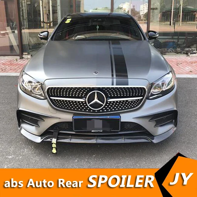 

For Mercedes-Benz W213 front Bumper Diffuser Bumpers Protector For Benz E-Class E200 E300 Body kit bumper Before Rear lipspoiler