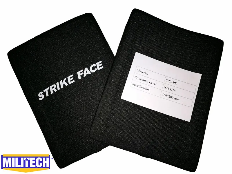 

MILITECH SIC & PE 6 by 8 NIJ III Bulletproof Side Panel NIJ 3 Stand Alone AK47 & SS109 & M80 SAPI Ballistic Panel FREE SHIPPING