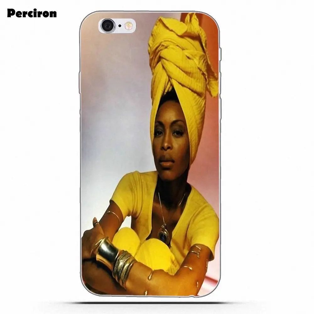 Erykah Badu Street Art Для iPhone X 4 4s 5 5C SE 6 S 7 8 Plus Galaxy S5 S6 S7 S8 большое ядро II Prime Alpha TPU Quin